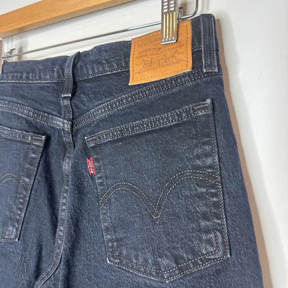 Levi’s Wedgie Classic Black Denim Jeans Size 25 Womens - Picture 6 of 6
